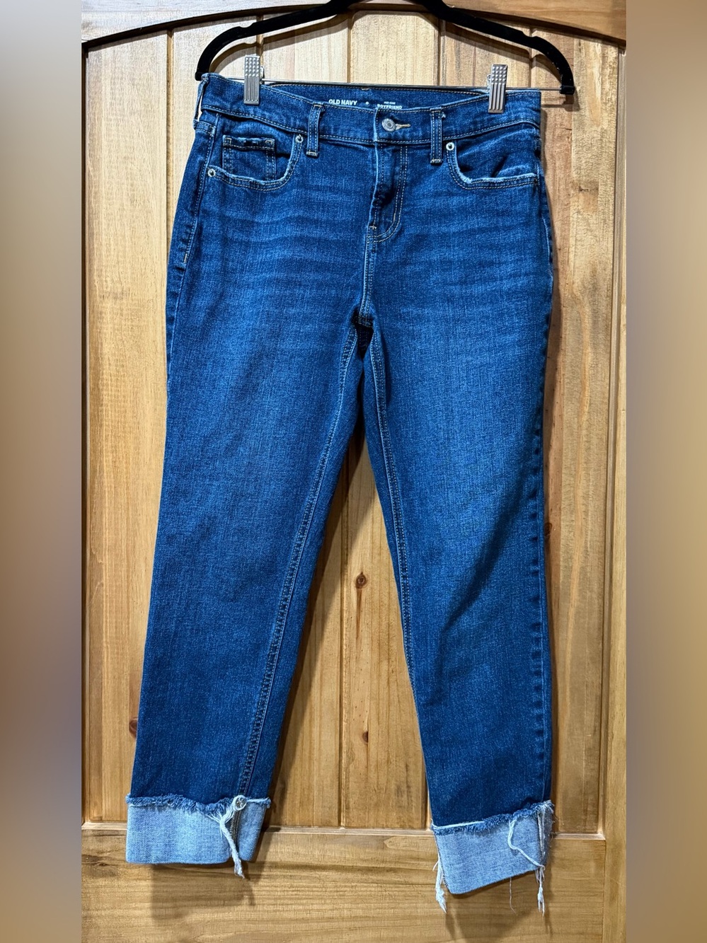 Old Navy Boyfriend Cropped Raw-Hem Jeans